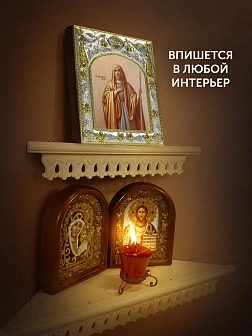 Икона Анфия Римская в ризе, 18х14 см