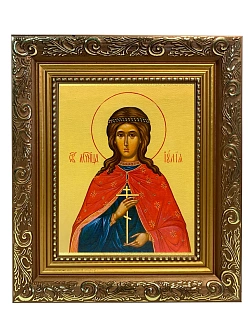 Икона складень Иулия Юлия мученица и Ангел Хранитель 19х22х7 см 418