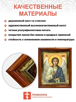 Икона Ангел Хранитель в киоте 18х21х4 см 221