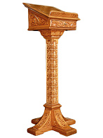 Аналой околопрестольный с ящиком на крестообразной резной ножке