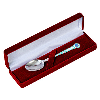 Лжица литьевая малая №13 эмаль серебро (УИН)