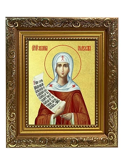 Икона "Мелания Римляныня", св. прп., с золочением поталью, 10М2-УЛ