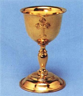 Сосуд для елея золочение