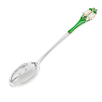 Лжица литьевая малая №16 / 1 эмаль серебро УИН