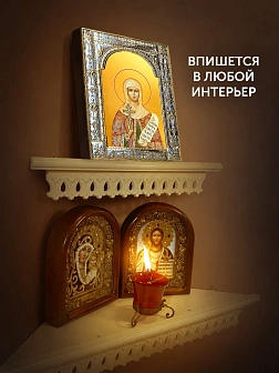Икона Наталия Никомидийская в ризе, 18x24 см