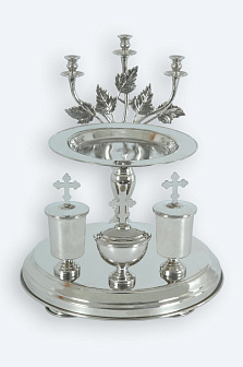 Блюдо всенощное малое никелирование (с мельх. вклад.) Блюдо всенощное малое никелирование (с мельх. вклад.)