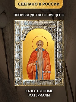 Икона Евфимий Великий в ризе, 18x24 см