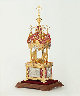 Дарохранительница №12 золочение эмаль