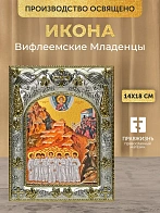Икона Вифлеемские Младенцы в ризе, 18х14 см