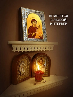 Икона Тихвинская Божия Матерь в ризе, 18x24 см