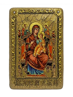 Икона Пресвятой Богородицы ВСЕЦАРИЦА (Пантанасса) (ПОДАРОЧНАЯ)