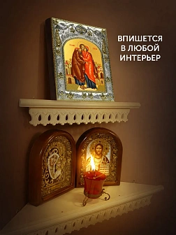 Икона Иоаким и Анна Богоотцы в ризе, 18х14 см