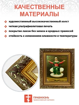 Икона Божией Матери Остробрамская с золочением