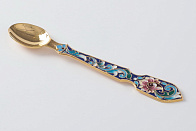 Лжица филигрань, эмаль, роспись под ладаницу / золочение