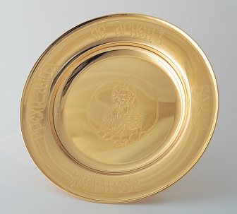 Дискос с поддискосником / ф220мм-рюмочка 0, 5л / филигрань, эмаль / золочение