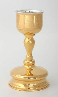 Потир 0.25л латунь / золочение / серебряный вкладыш (УИН)