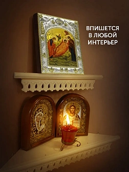 Икона Недреманное Око Божия Матерь в ризе, 18х14 см