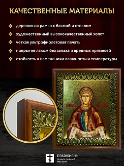Икона Албазинская Слово Плоть Бысть Божия Матерь с золочением, деревянная рамка с басмой и стеклом 1 Икона Албазинская Слово Плоть Бысть Божия Матерь с золочением, деревянная рамка с басмой и стеклом 1