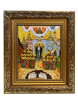 Икона складень Непроходимая Дверь и Ангел Хранитель 19х22х7 см 1106