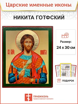 Икона Никита Готфский 25х30 (109)