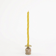 Свеча витая тонкая (D12, 100% воск), 20см