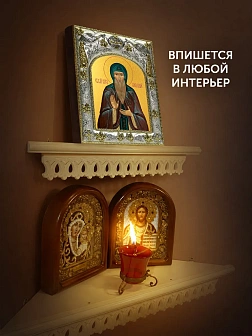 Икона Олег Брянский в ризе, 18х14 см