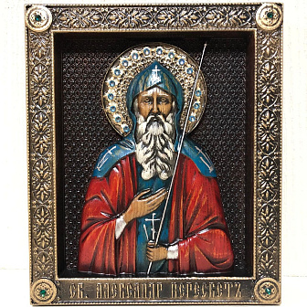 Икона Александр Пересвет преподобный воин