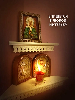 Икона Матрона Московская, резная из дерева
