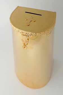 Кружка для пожертвования большая золочение