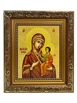 Икона складень Божией Матери Иверская и Ангел Хранитель 19х22х7 см 075