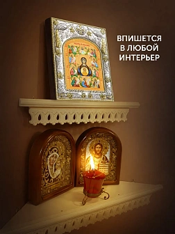 Икона Курская-Коренная Божия Матерь в ризе, 18х14 см