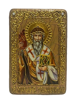 Икона СПИРИДОН Тримифунтский, Святитель (ПОДАРОЧНАЯ)