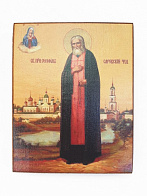 Икона под старину Серафим Саровский