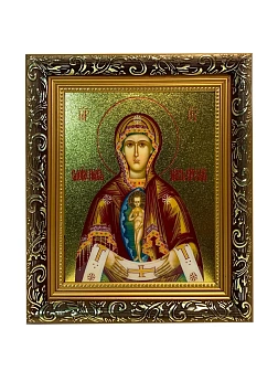 Икона Албазинская Слово Плоть Бысть Божия Матерь золочение поталь Икона Албазинская Слово Плоть Бысть Божия Матерь золочение поталь