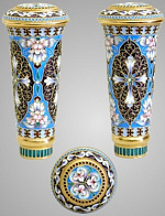 Посох №15 неразборный серебро филигрань, эмаль, роспись / золочение / (УИН) Посох №15 неразборный серебро филигрань, эмаль, роспись / золочение / (УИН)