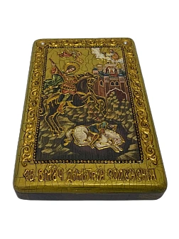 Икона ДИМИТРИЙ (Дмитрий) Солунский (Фессалоникийский), Мироточивый, Великомученик (ПОДАРОЧНАЯ)