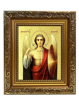 Икона Михаила Архангела Божия, Архистратига с золочением поталью, 04015-УЛ