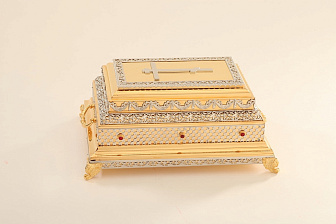 Ковчег для частиц святых мощей №37 золочение никель