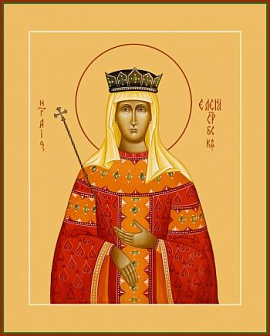 Икона Елена Сербская благоверная княгиня