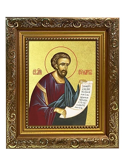 Икона "Марк", св. апостол и евангелист, с золочением поталью, 09М3-УЛ