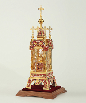 Дарохранительница №10 золочение эмаль