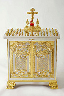 Стол панихидный 71 свеча фигурный гальванопластика нержавейка частичное золочение