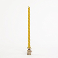 Свеча витая средняя (D18, 100% воск), 30см