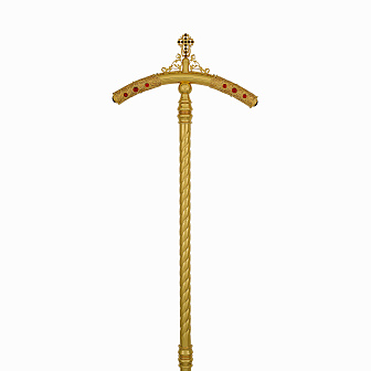 Жезл филигрань камни золочение №2