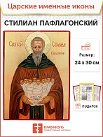 Икона Стилиан Пафлагонский 22х30 (1102)