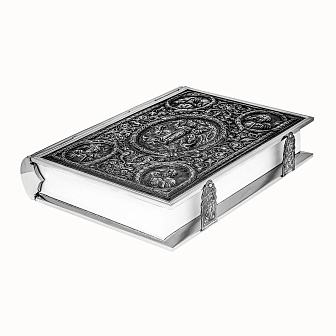 Евангелие 470*330 напрестольное №10 крышки серебрение чернение