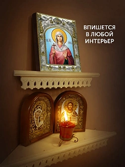 Икона Виктория Коринфская в ризе, 18х14 см