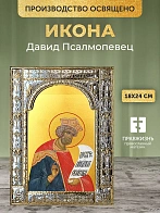 Икона Давид Псалмопевец в ризе, 18x24 см Икона Давид Псалмопевец в ризе, 18x24 см