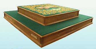 Подиум-кафедра 2-х ярусная с 6-ю ручками и орлецом