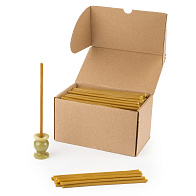 Свечи церковные восковые (50%) №100 (пачка 1кг)